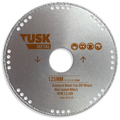 TUSK DIAMOND METAL CUT OFF WHEEL 115MM