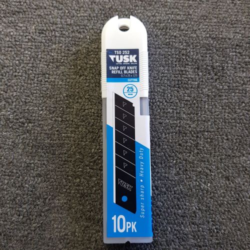TUSK SNAP OFF 25MM KNIFE BLADES 10 PACK