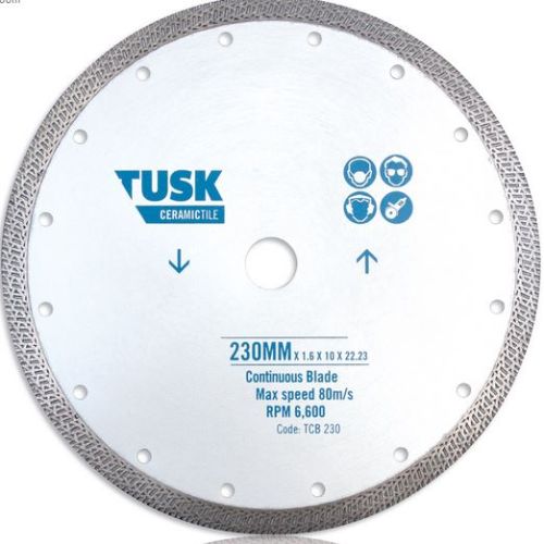 TUSK 105MM CONT DIAMOND BLADE